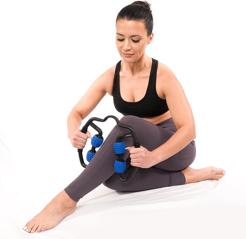 Body Back مدلك أسطواني لضغط نقاط الزناد للجسم للذراع والكوع واليد والساق، مدلك يدوي عميق للأنسجة للرياضيين وتحرير الأنسجة العضلية - Image 4