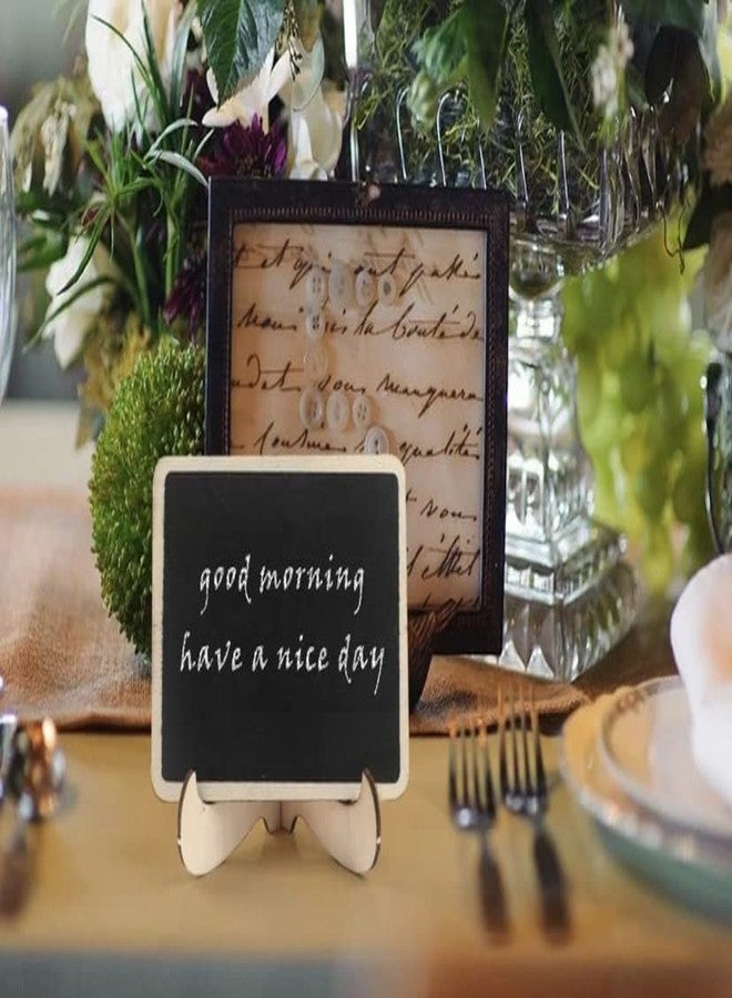 Buzz Cool Small Black Board with Stand | Mini Chalk Board with Stand for Restaurant Menu | Chalkboard Labels with Easel Stands for Bakery, Flower Shop, Restaurant, Wedding Decor (10 Pieces) - Image 5