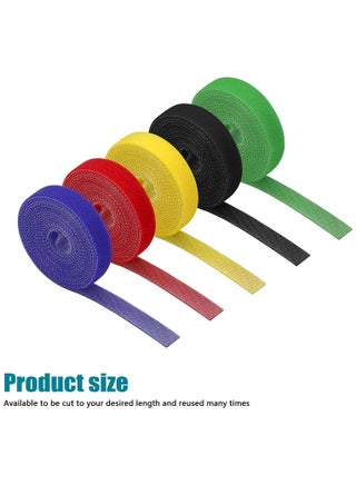 Management Organizer Kit with 4 Cable Sleeve Split, 45 Self Adhesive Cable Clips Holder, 5 Rolls and 30 Pcs Adhesive Ties, 200 Nylon Fasten Cable Ties for TV Office Car Desk Home - view 2