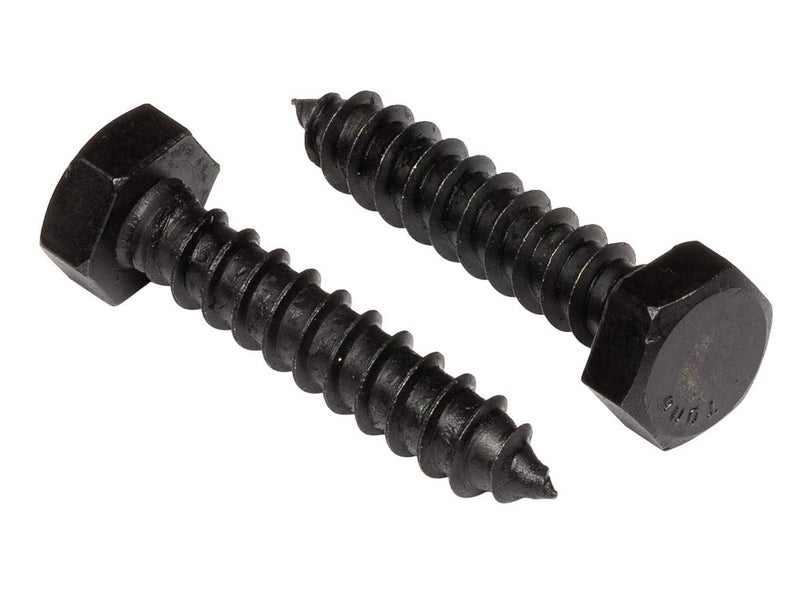 MAKERS BOLT Stainless Steel Black Lag Bolts 5/16" x 2" Hex Lag Screws (10 pcs) 18-8 Stainless Black Oxidized in USA - Image 4