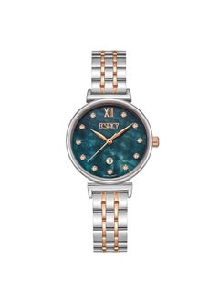 ECSTACY Ecstacy Women's GL12 Movement Watch, Analog Display and Stainless Steel Strap - E23506-KBKMN, Two Tone Rose Gold  - Image 1