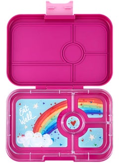 Yumbox Yumbox Tapas 4 Compartment Bento Box (Malibu Purple (Rainbow Tray))  - Image 1