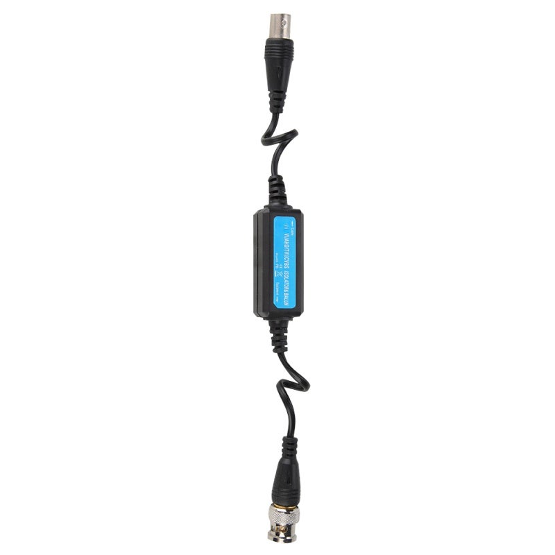 Ground Loop Isolator: Passive BNC Male To BNC Female With Mini Cable - Compact Size Easy Installation Video Balun for Camera DVR Video Signal Interference Prevention - Image 1