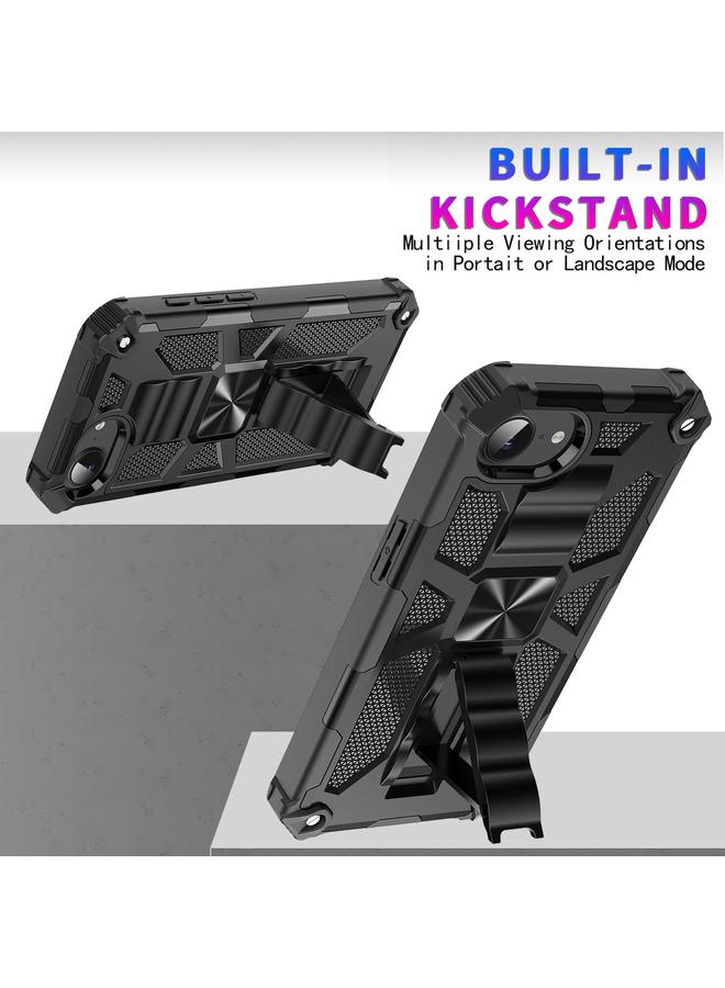 إيروريكس جراب لهاتف iPhone 16e Armor مقاوم للصدمات مصنوع من مادة TPU الهجينة والكمبيوتر الشخصي مع حامل - Image 5