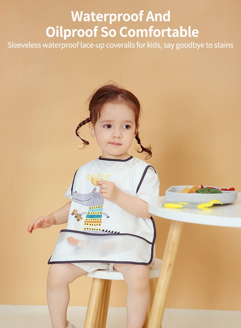 ياس! تو جو مريلة أطفال رقيقة مقاومة للماء تسمح بمرور الهواء أثناء الأكل - Image 2