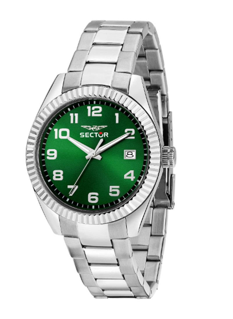 Sector 240 39MM 3H GREEN DIAL SS BR - Image 1