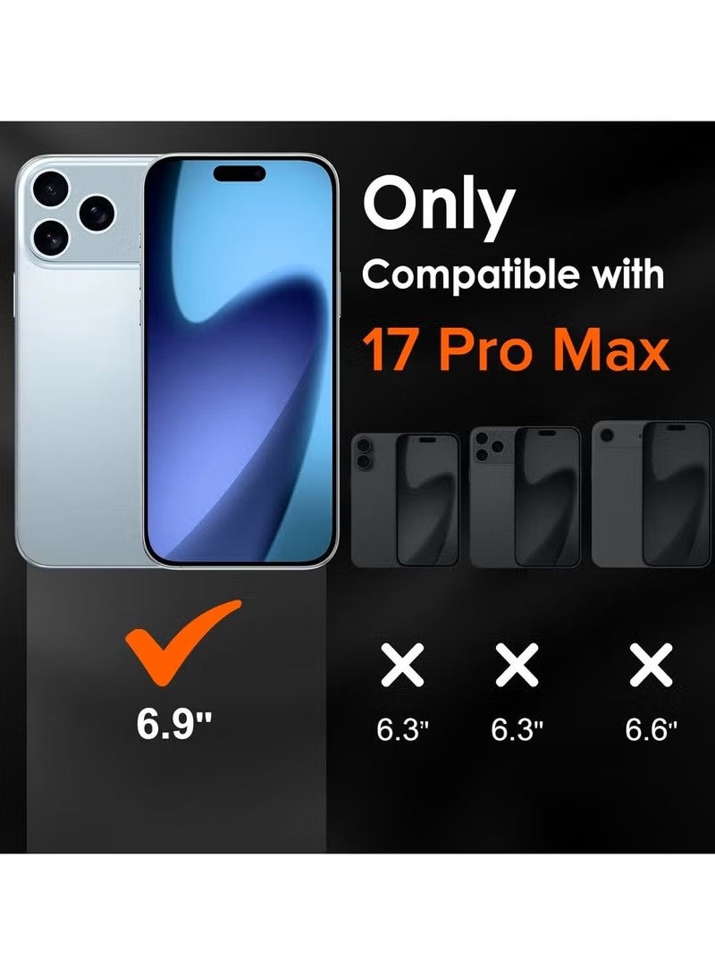 general Bortony Liquid Silicone Protective Case for iPhone 17 Pro Max (6.9") with Camera Control Button & Reinforced Drop Protection - Black - Image 2
