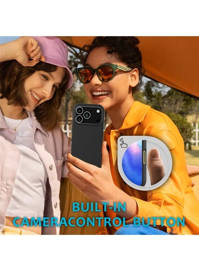 general Bortony Liquid Silicone Protective Case for iPhone 17 Pro Max (6.9") with Camera Control Button & Reinforced Drop Protection - Black - Image 5