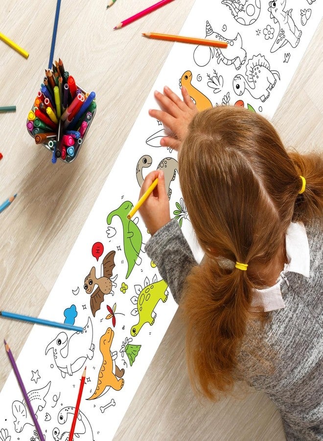 Virav 2 Pcs Coloring Drawing Paper Roll for Kids, 300 x 30 cm, Pack of 2 Rolls, DIY Painting Drawing Paper Rolls for Toddler, Ideal Gift - Image 3