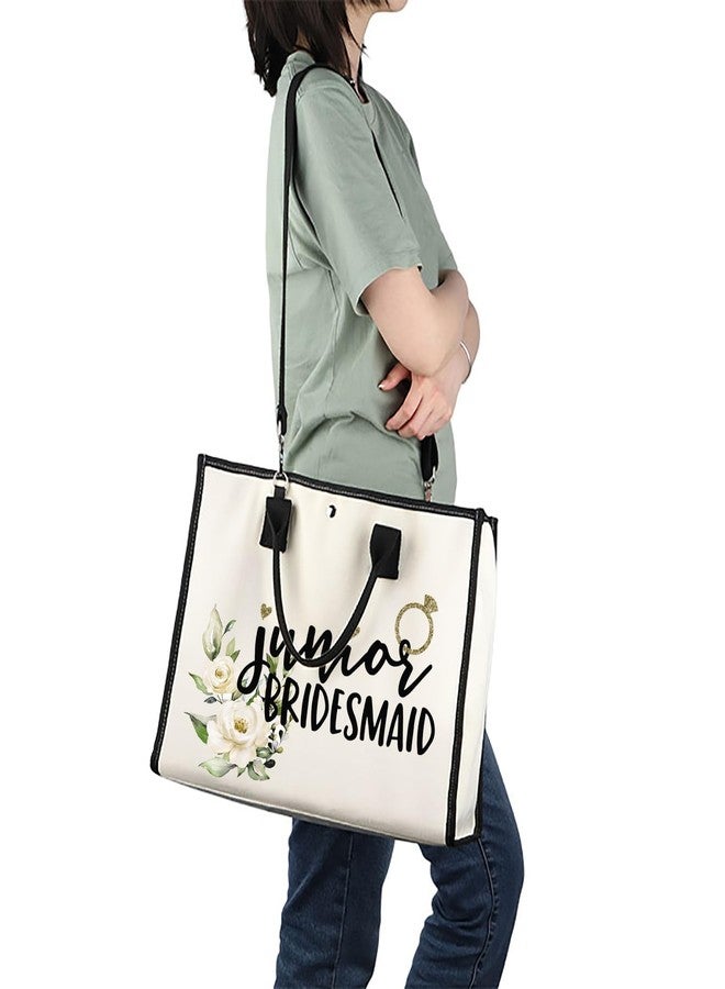 JXGZSO Junior Bridesmaid Gift Junior Bridesmaid Makeup Bag Cosmetic Bag Bridal Party Gifts (Junior Bridesmaid TT) - Image 5