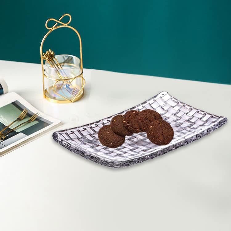 DRAMIQ® Beautiful Crystal Clear Square Shape Glass Tray Plate for Serving Dry Fruits, Fruits, Snacks, Sweets, Chocolates for Home Decoration, Living Room (Transparent) - Image 5