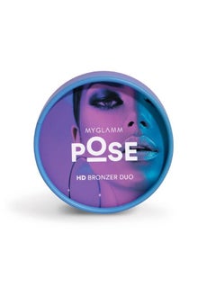MyGlamm Hd Bronzer Duo Cinnamon; Teracotta 9 G ; (Bronze) Sculpt & Define ; Matte Finish Bronzer Powder  - Image 2