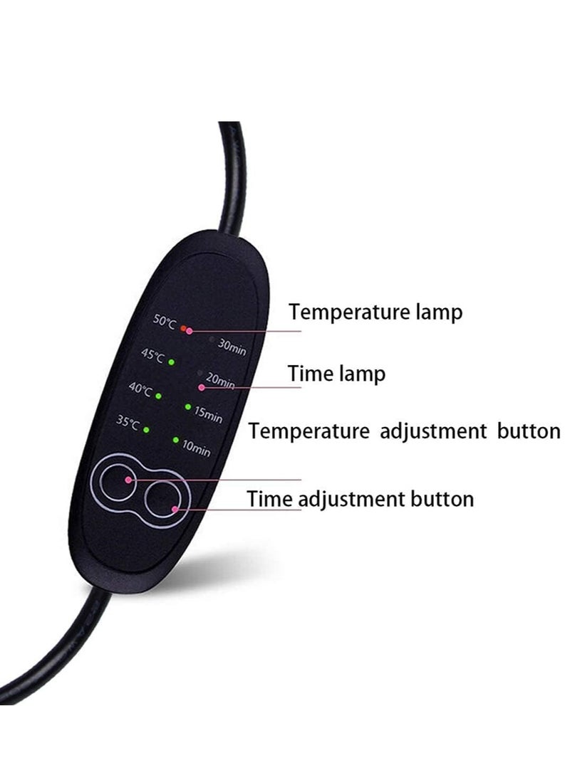 قناع العين الساخن، قناع العين USB للعيون الجافة مع التحكم في درجة الحرارة والمؤقت، سدادات الأذن، وسادة تدفئة العين الدافئة للنوم، جفاف العين، التهاب الجفن، الهالات السوداء، العيون المنتفخة... - pzsku/ZB740627F6E8AF6CCFE3FZ/45/_/1728980219/6760babe-fad3-4f69-a4e3-241c29b6519c