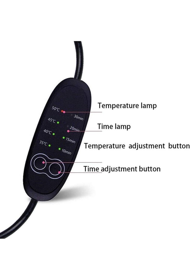 spa luxetique - Heated Eye Mask, USB Eye Mask for Dry Eyes with Temperature & Timer Control, Earplugs, Warm Eye Compress Heating Pad for Sleep, Dry Eyes, Blepharitis, Dark Circles, Puffy Eyes… - Image 1
