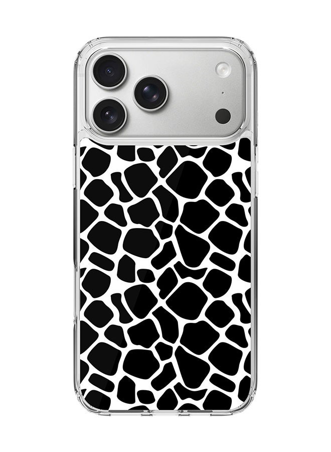 Stylizedd Classic Clear MagSafe Case for iPhone 17 Pro Max , Hybrid Soft Case Flexible Edges Anti Drop TPU PC Gel Thin Transparent Cover [ Designed for iPhone 17 Pro Max ] - Cow Skin Full Print