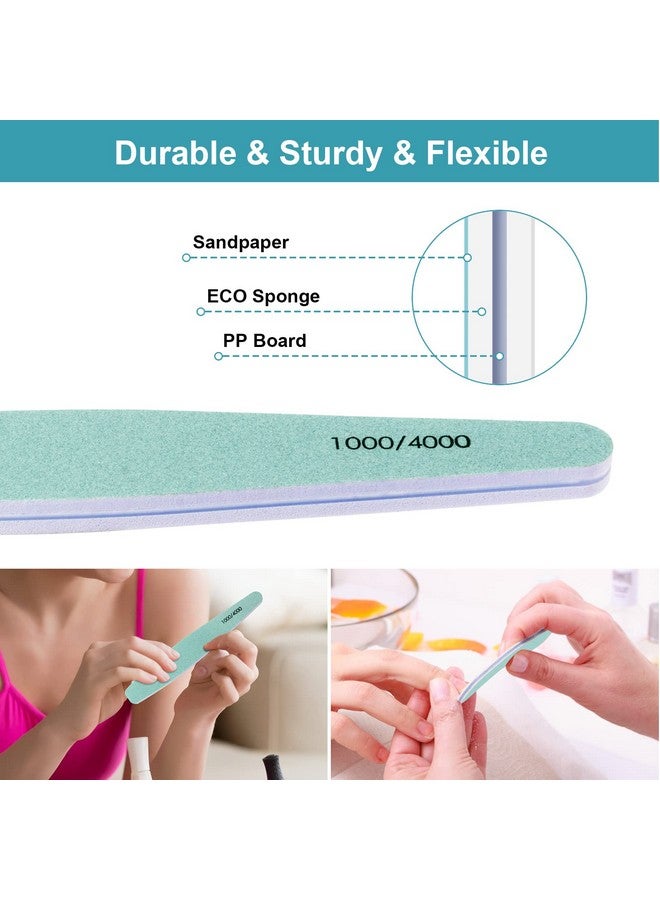 Diesisa 15Pcs 10004000 Grit Nail Files For Natural Nails Emery Boards For Natural Files Doublesided Nail Buffering Manicure Pedicure Nail Supplies Tools For Toenail Fingernail For Home & Salon - Image 4