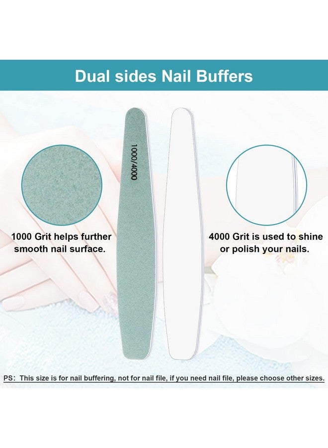 Diesisa 15Pcs 10004000 Grit Nail Files For Natural Nails Emery Boards For Natural Files Doublesided Nail Buffering Manicure Pedicure Nail Supplies Tools For Toenail Fingernail For Home & Salon - Image 2