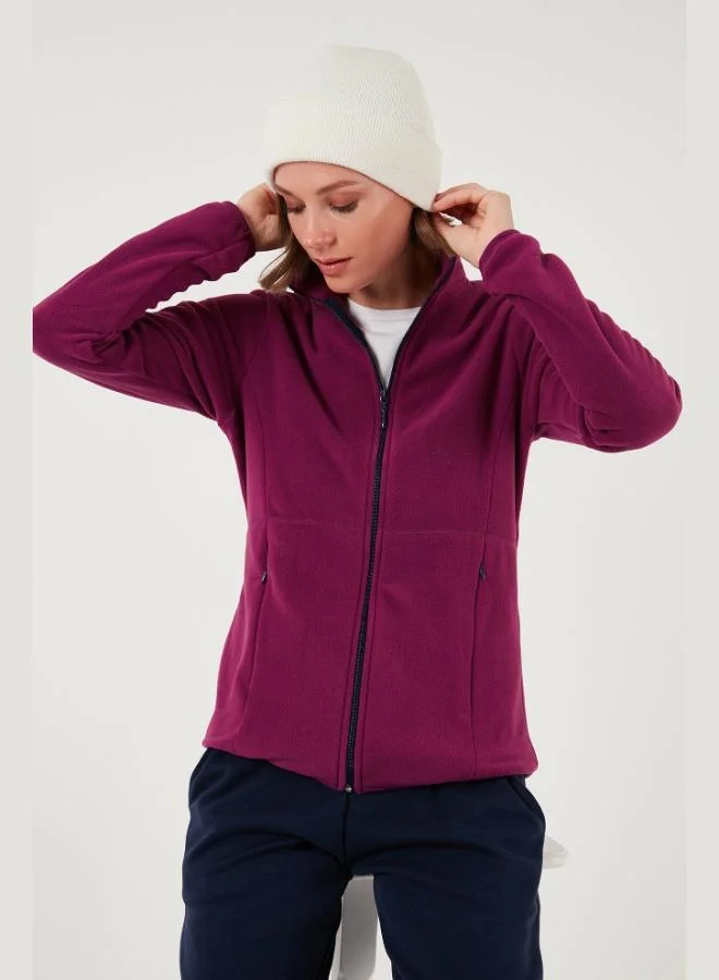 ليلا كارديجان نسائي من الصوف القطبي بسحاب مانع للوبر بقصة ضيقة من ليلا