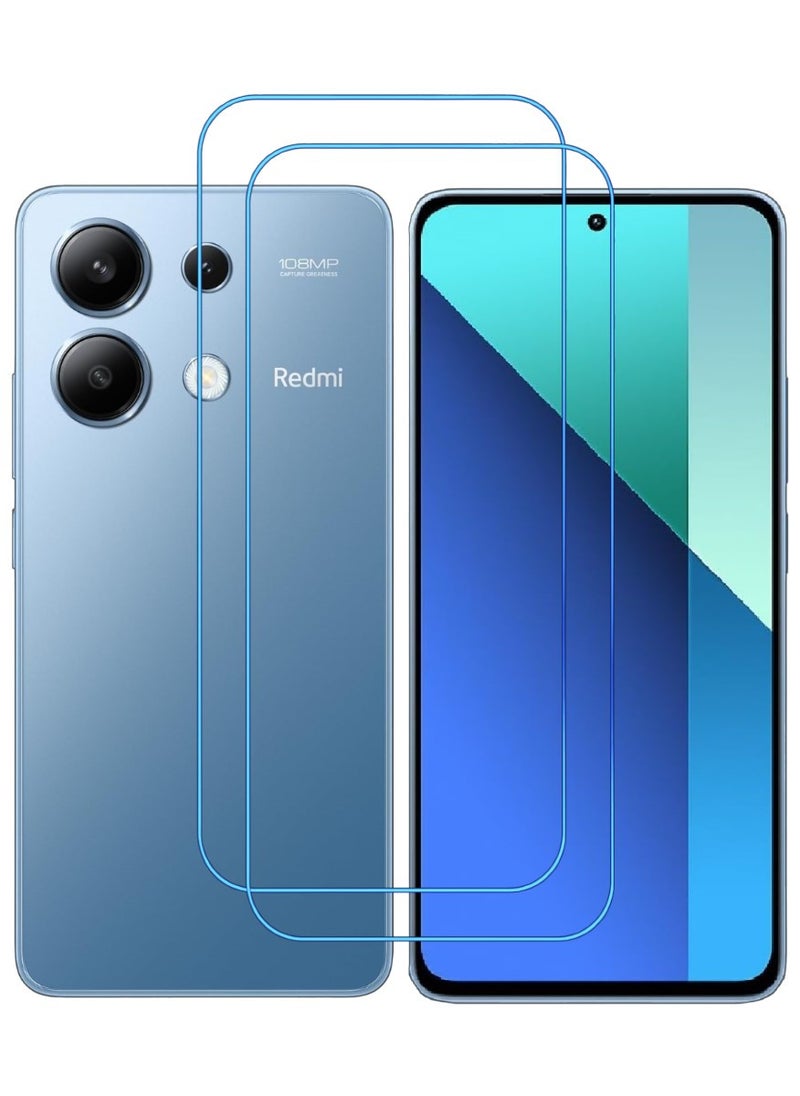 ACLIX 2 Pieces Antistatic ESD Dustproof Premium Quality High Definition Clear Tempered Glass Screen Protector Designed For Xiaomi Redmi Note 13 - Image 1