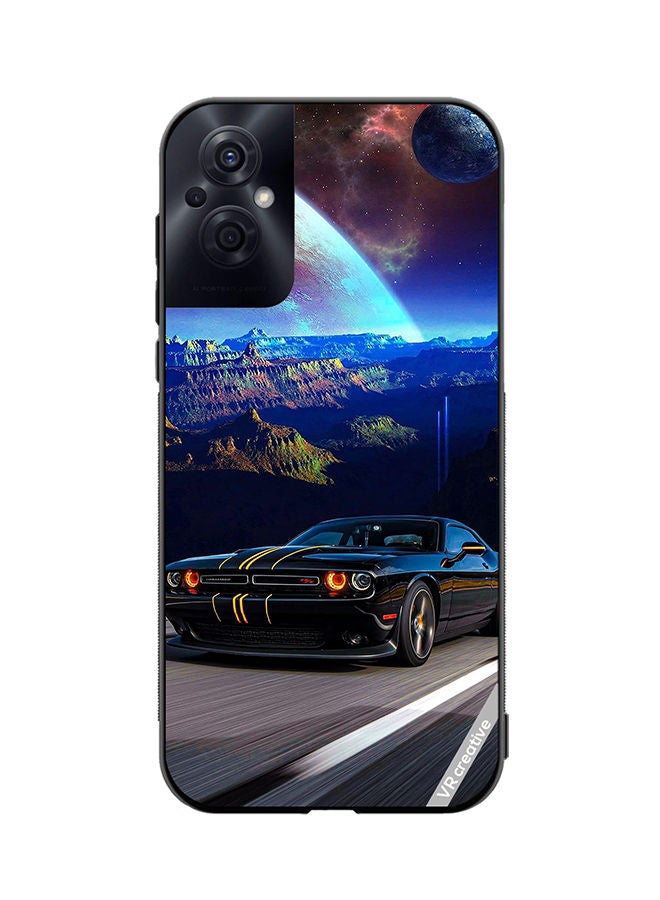 VR CREATIVE غطاء حماية لهاتف أوبو رينو8 زد بتصميم سيارة متعدد الألوان - Image 1