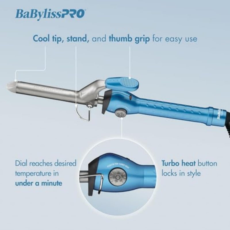 BaBylissPRO Nano Titanium Spring Curling Iron, 1.25" Professional Spring Hair Curler for Long Lasting Curls & All Hair Types - Image 5