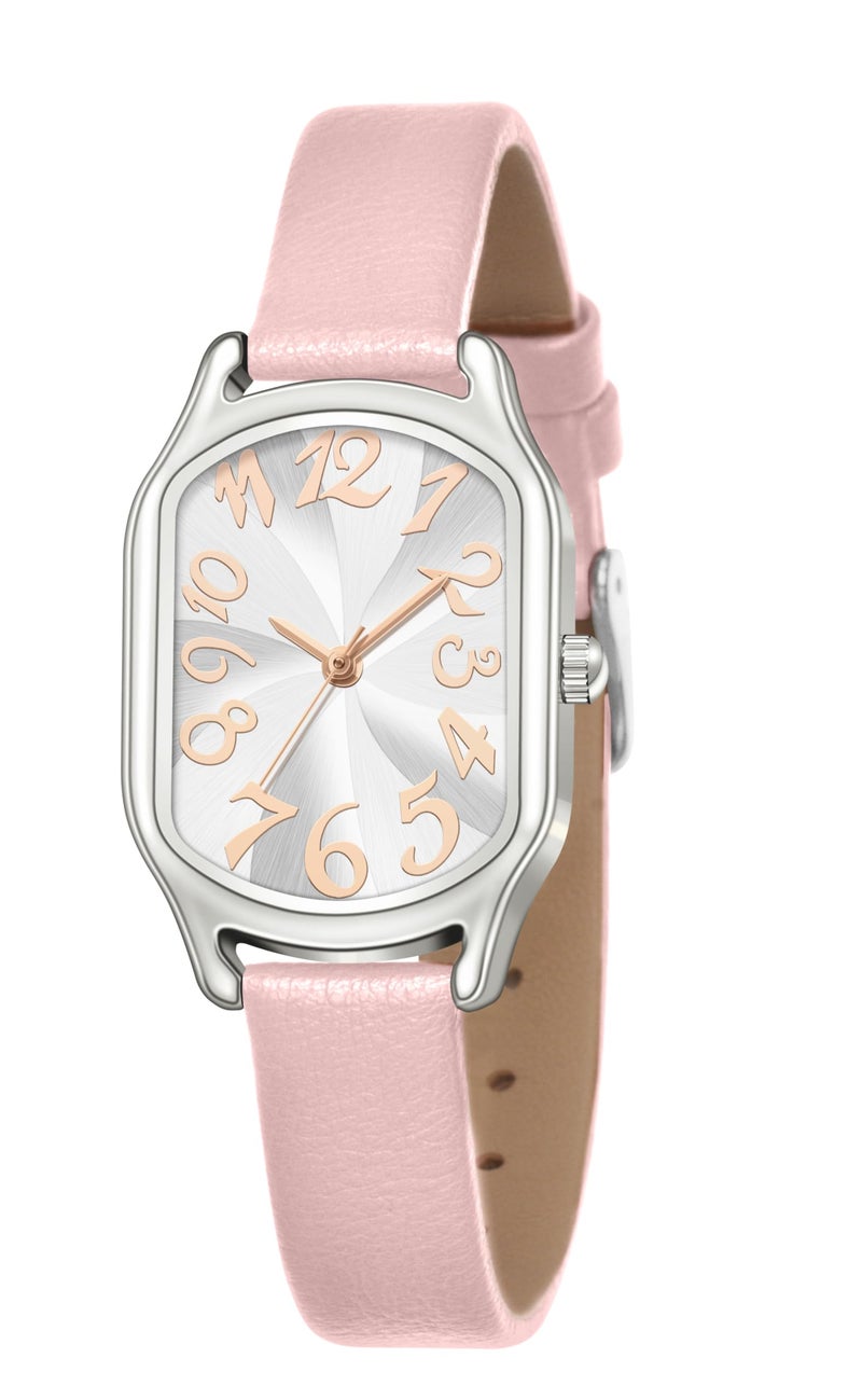 Asan Ge Womens Leather Strap Watch Dainty Waterproof Square Watch Vintage Watches for Small Wrists with Seconds and Numbers Dial Easy to Read for Everyday Style and Gift - Image 2