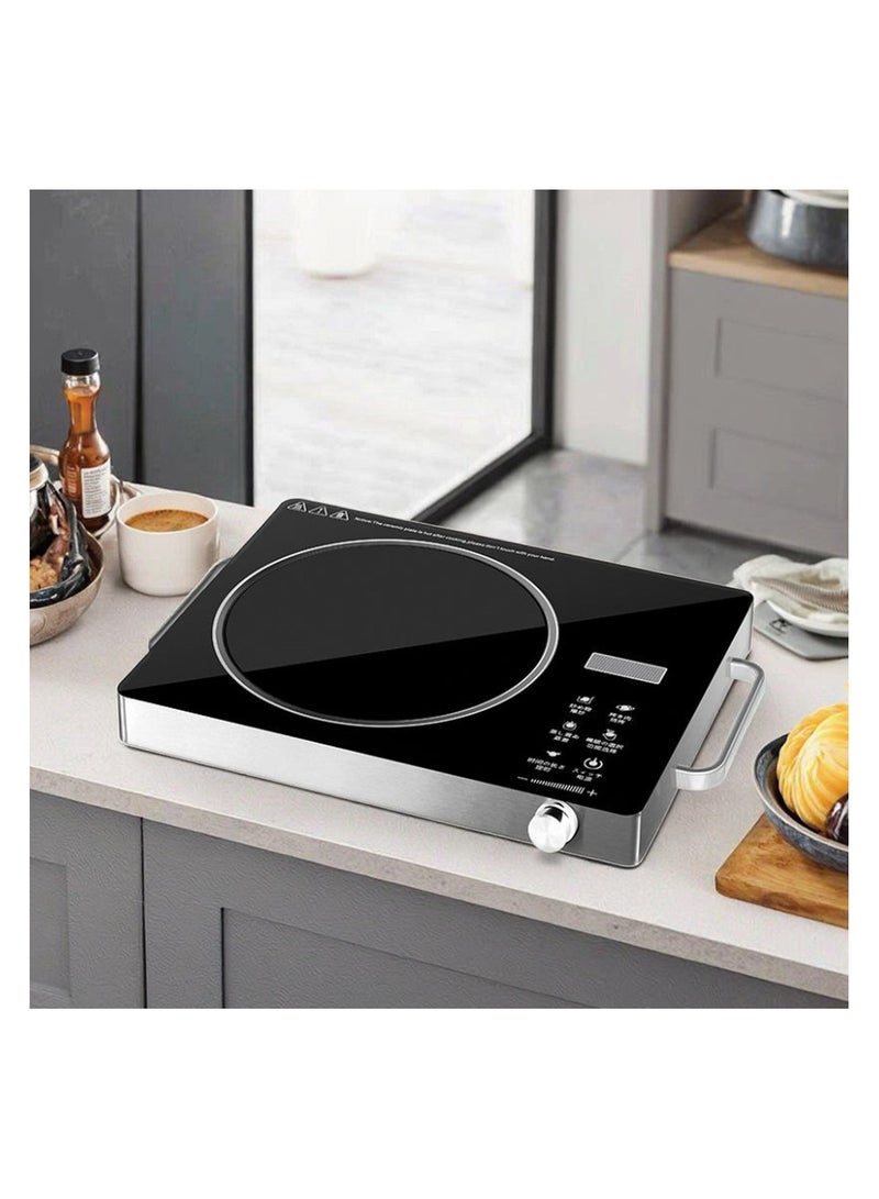 Olympia Electric Infrared Digital Cooker Burner – 3500W Hot Plate with Timer, Touch Control Panel, Adjustable Heating Power, Glass Plate Electric Cooktop for Fast & Efficient Cooking - Image 2