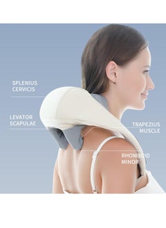M MIAOYAN Electric Shawl U Shape Pillow Massager - Neck and Shoulder Thermal Massager, Shiatsu Back Shoulder and Neck Thermal Massager, Deep 5D Kneading Shiatsu Neck and Back Massager  - Image 4