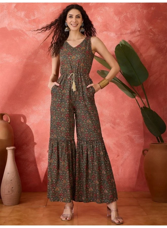 AKS Brown Jumpsuit