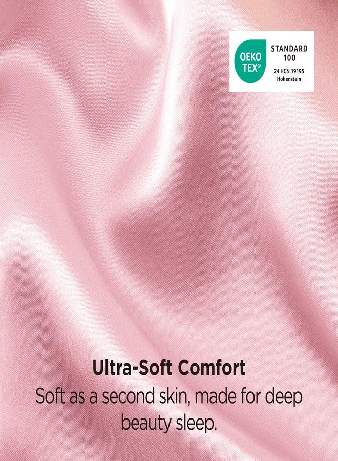 Bedsure Satin Pillowcase for Hair and Skin Queen, Similar to Silk Pillow Cases, Valentine Pillow Covers Set of 2 with Envelope Closure, Pink Room Decor Essentials, Gifts for Women Girls 20x30 Inches - Image 5