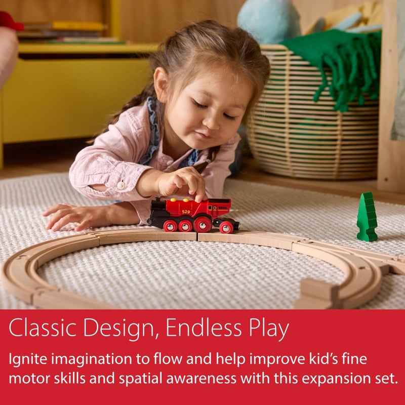 BRIO World Special Track Pack - 50-Piece Set - FSC-Certified Wooden Train Track Pieces - Expand Creativity - Compatible with All BRIO Railway Sets - Kids Ages 3 & Up - Image 5
