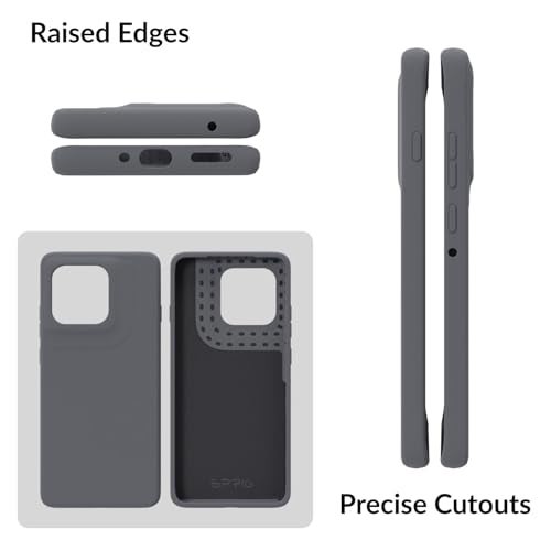 SPRIG Compatible with Moto Edge 60 Pro Premium SilkTone Back Cover Drop Tested Shock Proof Mobile Case for Men, Women, Boys and Girls with Camera Protection (Dark Grey) - Image 2