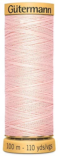 Gutermann Natural Cotton Thread 110 Yards-Pale Pink - Image 3
