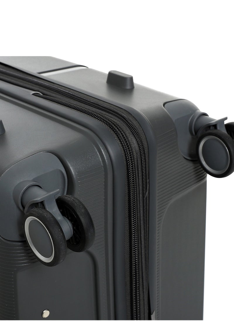 Crossland - CROSSLAND Black Trolley Luggage,TSA Lock , Expandable Double Zipper - Image 1