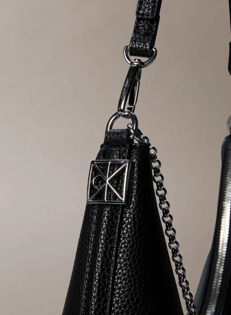 Calvin Klein  Pebbled Jewellery Chain Hobo Bag for Women | Best Price UAE