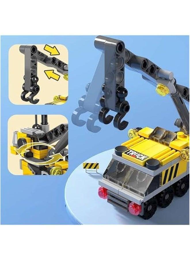 Urban Rescue Series Building Block Toys,Stacking Skill Training and Creative Thinking Cultivation， kit Toys Best Gift for Boys Aged 4-10… (Crane Engineering) - Image 5