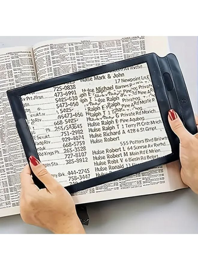 12x7 6 بوصة مكبر صفحة A4 كاملة منطقة مشاهدة كبيرة للقراءة والحرف اليدوية واستخدام المكتب - Image 1