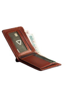 Generic Men Wallet leather (AM 2054) cow Material - 7 Credit Card Holder Money - 1 mesh slot for your ID - Small Wallets for Traveling .Black  - Image 5