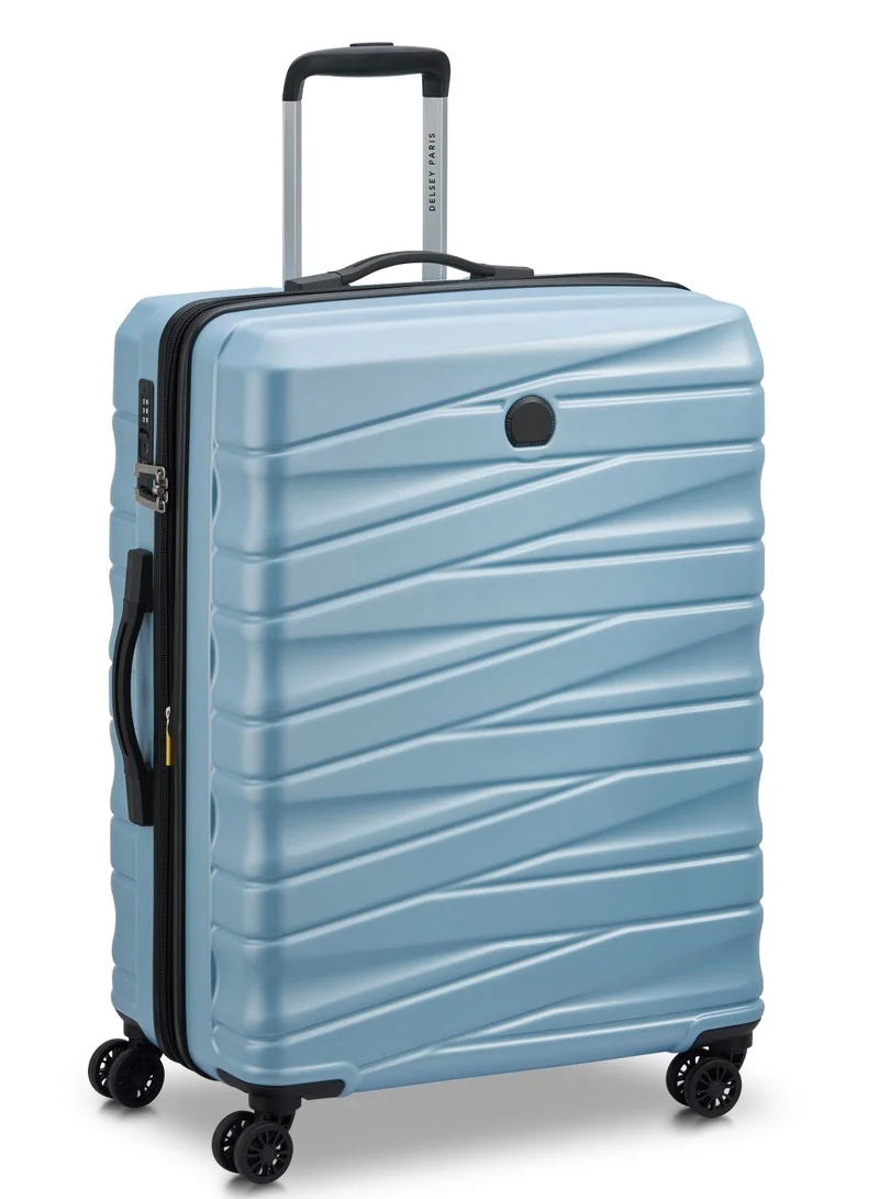 DELSEY Paris Tiphanie 70cm Hardcase 4 Double Wheel Expandable Check-In Luggage Trolley Case - Aqua
