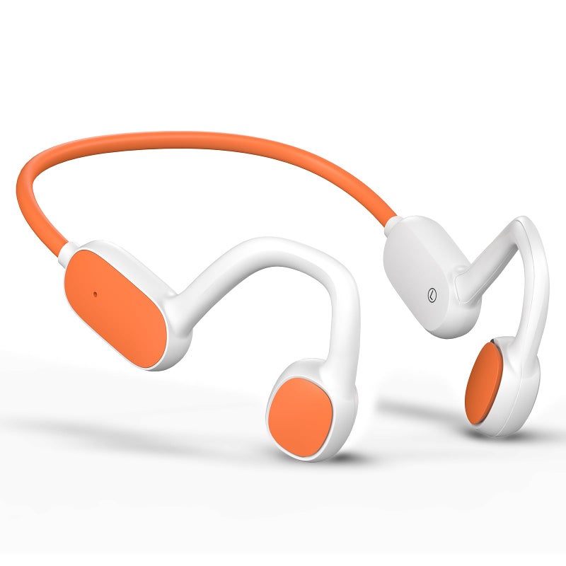 Mehomeli Kids Headphones Bluetooth 52 Air Conduction Open Ear Headphones 85dB Volume Limiting Stereo Sound with Mic IPX5 Waterproof 20H Playtime Perfect for School and Outdoor ActivitiesWhite - Image 2