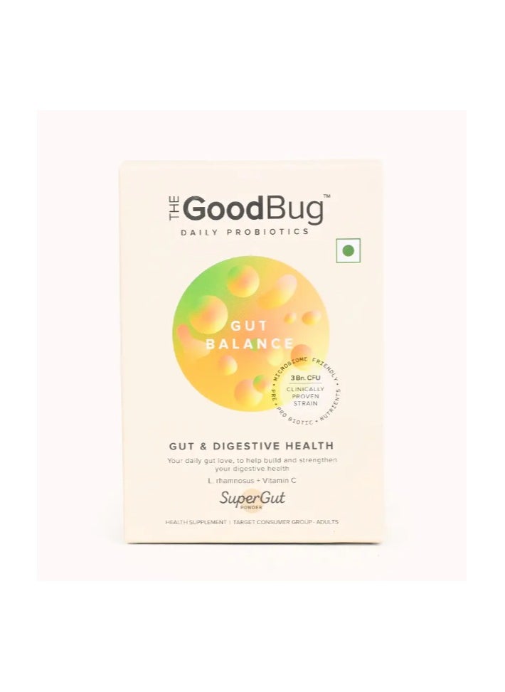 The Good Bug Gut Balance Super Stick Immunity Probiotics + Inulin + Vitamin C- For Men And Women, 30 Days Pack  - Image 1