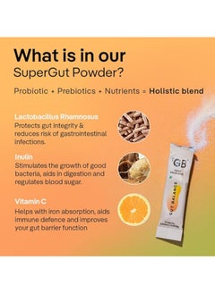 The Good Bug Gut Balance Super Stick Immunity Probiotics + Inulin + Vitamin C- For Men And Women, 30 Days Pack  - Image 4