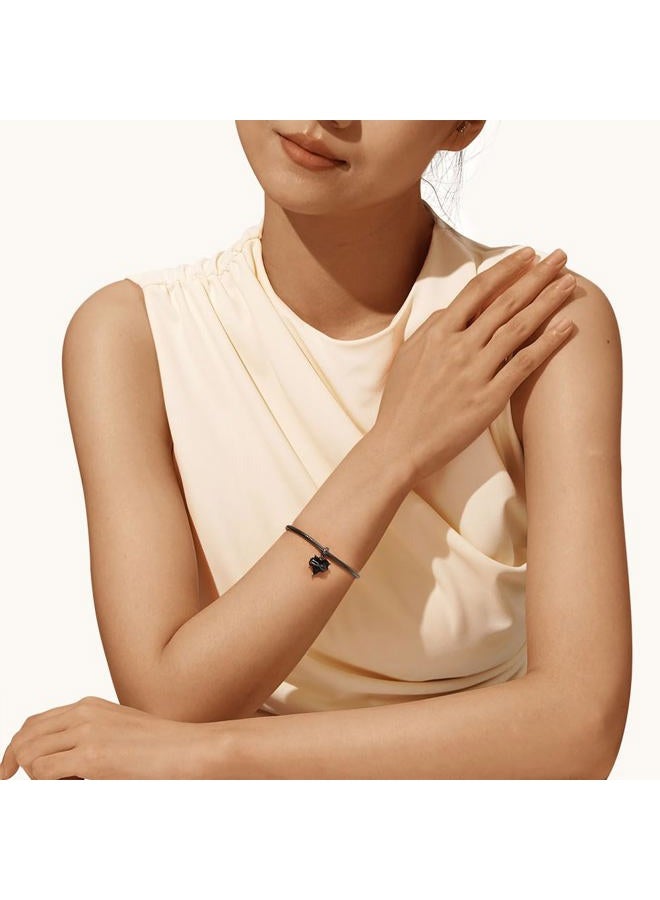 GNOCE Halloween Heart Thorn Pendant Charm Sterling Silver Dangle Halloween Charm Fit Bracelet/Necklace for Women Wife/Jewelry Gift - Image 4