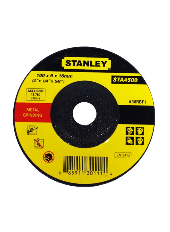 Stanley Metal Grinding Disc Black and Yellow 