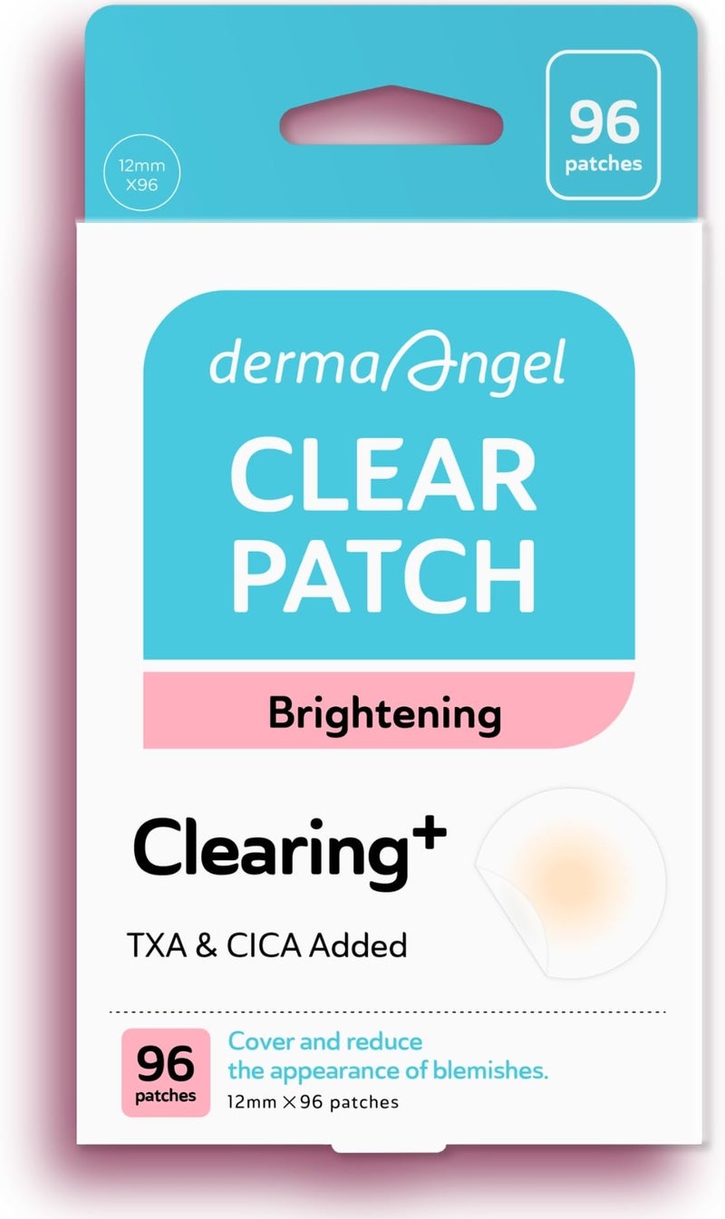 DERMA ANGEL Dark Spot Patches Blemish Patches with Hydrocolloid, TXA & CICA for Active Acne & Post-Inflammatory Dark Spots - Day and Night Use - UPGRADED (Post Acne - 96 Count - 1 Size) - Image 1