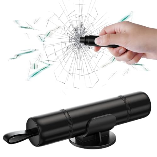 Hodaqe Car Safety Hammer Emergency Window Breaker & Seat Belt Cutter Aluminium Alloy Car Emergency Escape Tool - Image 1