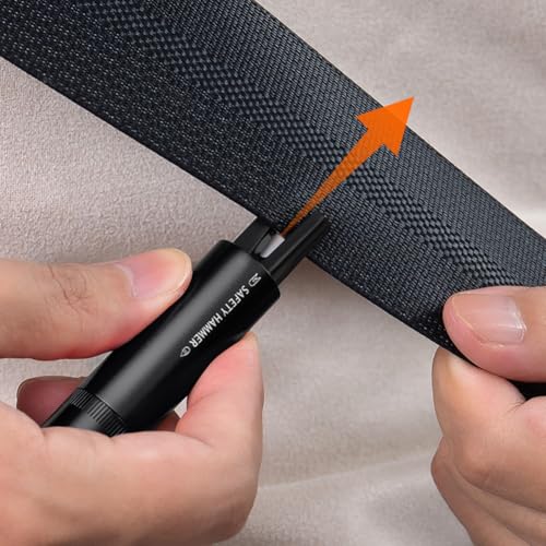 Hodaqe Car Safety Hammer Emergency Window Breaker & Seat Belt Cutter Aluminium Alloy Car Emergency Escape Tool - Image 5