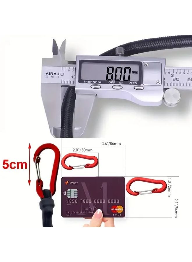 35.43 Inch Outdoor Tent Elastic Bungee Cord with Hooks Camping Accessories - Image 5