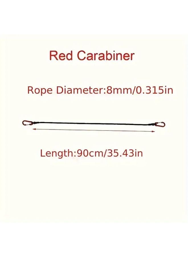 35.43 Inch Outdoor Tent Elastic Bungee Cord with Hooks Camping Accessories - Image 3