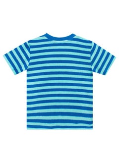 Peppa Pig T-Shirt and Shorts | George Pig Clothes for Summer | Boys Beach Shirt and Short Set Blue 3T  - Image 4